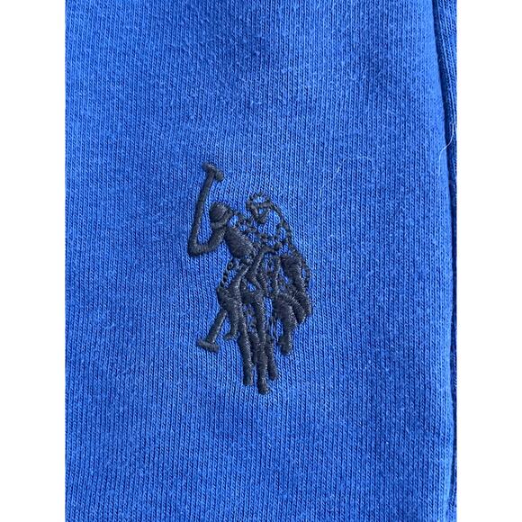 U. S. Polo Assn. Boys Basic French Terry Shorts Medium Blue - Picture 5 of 8